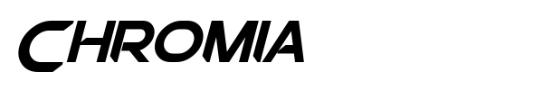 Chromia font preview